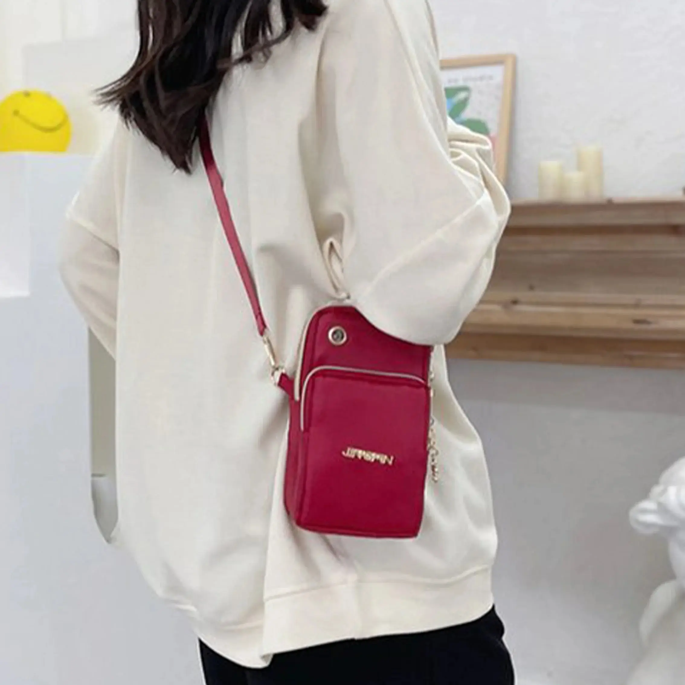Mobile Phone Bag, WOMEN'S Crossbody Mini Bag, 2024 New Fashion Mom Mommy Coin Bag, Neck Hanging Running Cover - Image 6
