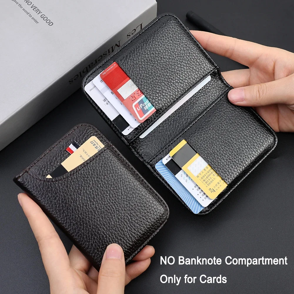 Portable Super Slim Soft Wallet PU Leather Mini Credit Card Wallet Purse Card Holders Men Wallet Thin Small Short Wallets - Image 2