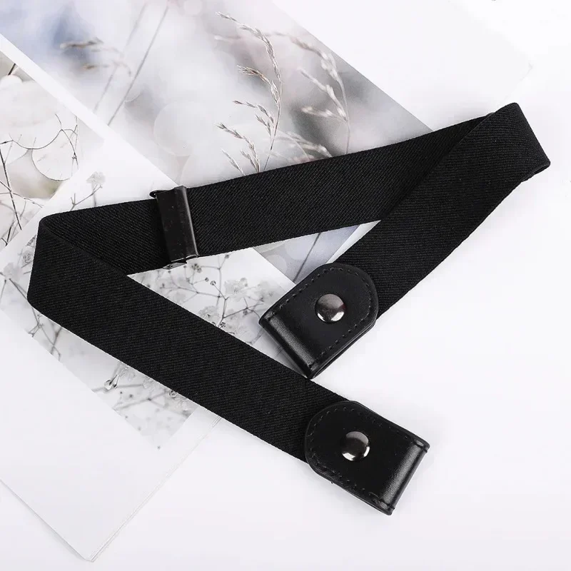 2024 Canvas Adjustable Elastic Waist Band Invisible Belt Buckle-Free Belts for Women Men Jean Pants Dress No Buckle Easy To Wear - Image 4
