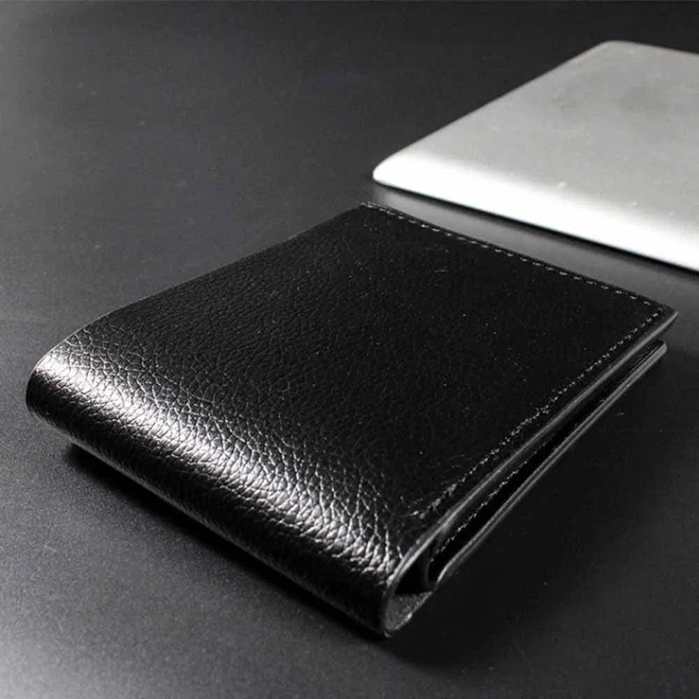 Multi Card Slot Card Holder Multi Card Slots Short Men's Cash Purse Men'S Short Wallet PU Leather PU Leather Men's Wallet - Image 4