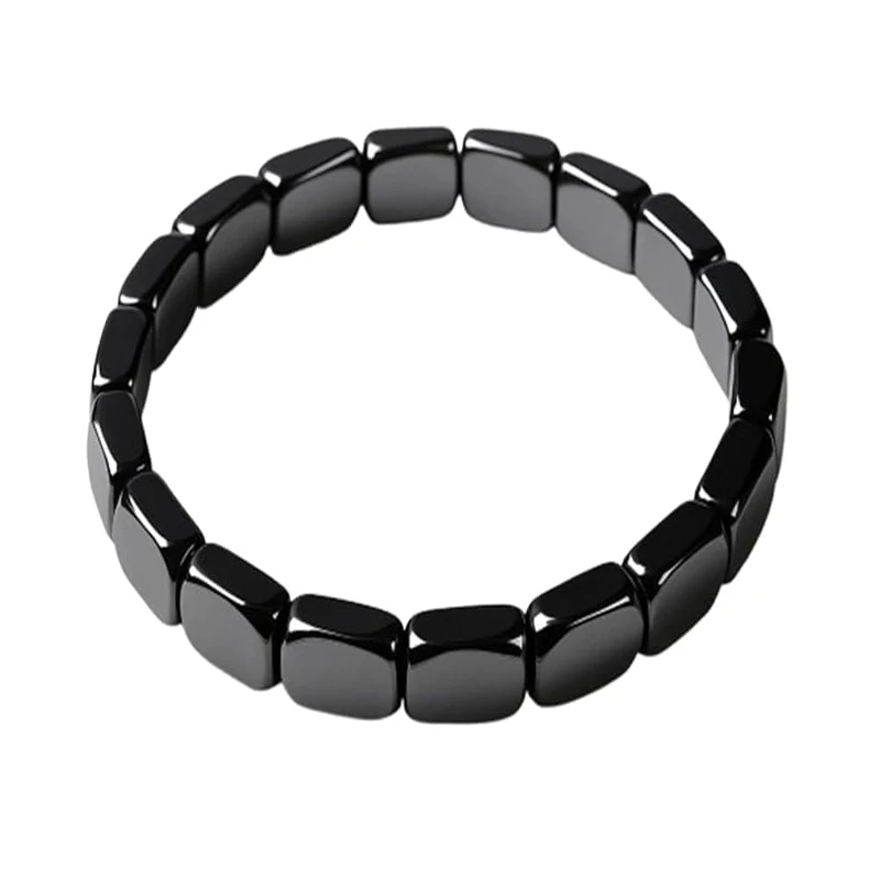 Hematite Bracelet For Men Reclaim Your Edge Confidence Natural Hematite Stone Beaded Stretch Healing Bracelets Gift Jewelry
